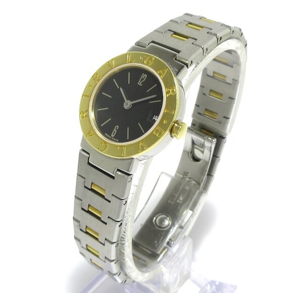 Auth BVLGARI Bvlgari Bvlgari BB23SGD F102408 Silver 18K Yellow Gold Wrist Watch - Picture 13 of 16